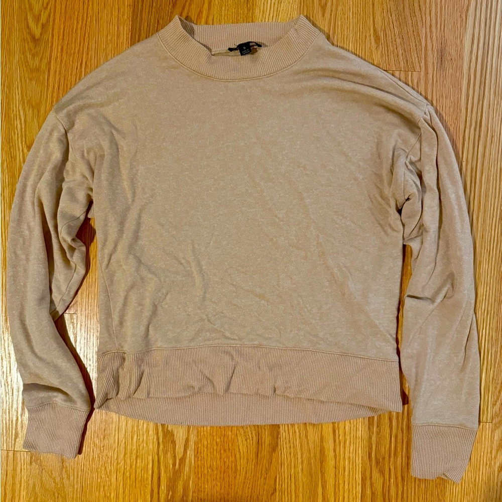 J.Crew Womens Pullover Sweater Knit Crew Neckline Long Sleeves Brown Size S